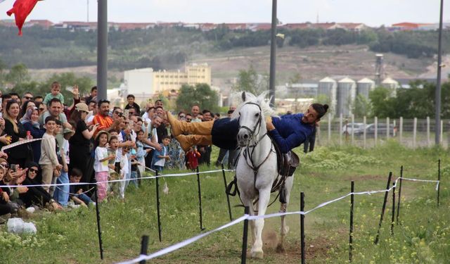 Çorum'da atlar güzellikleriyle yarıştı