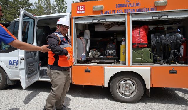 Çorum'da engelliler AFAD'ın arama-kurtarma etkinliğine katıldı