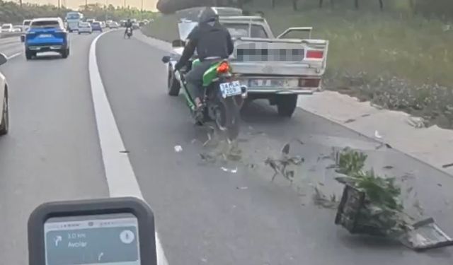 Dehşet anı kask kamerasında