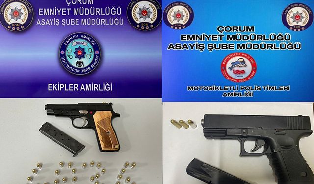 Asayiş operasyonlarında  çok sayıda silah ele geçirildi