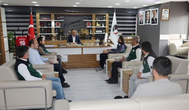 Muhsin Dere, DSİ  heyetini misafir etti