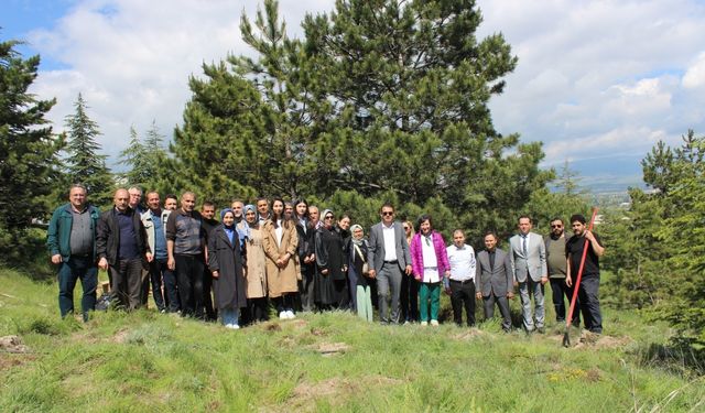 SGK çalışanlarından hatıra ormanına fidan