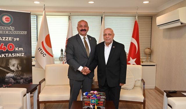 İsbir'den Hak-İş Genel  Başkanı Arslan’a ziyaret