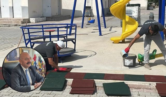 İsbir’den Ortaköy’e yeni  çocuk oyun park alanı