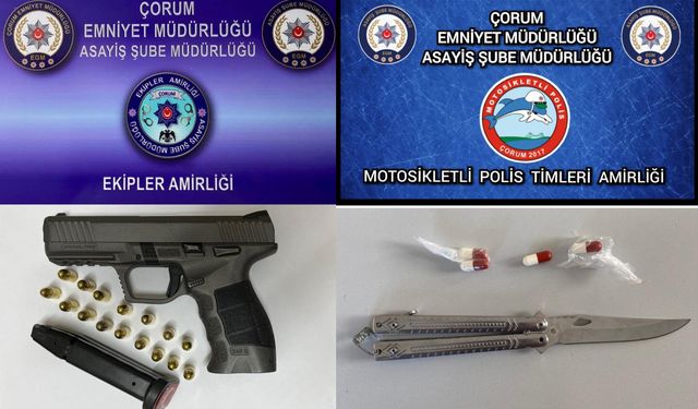 Asayiş operasyonlarında çok sayıda silah ele geçirildi