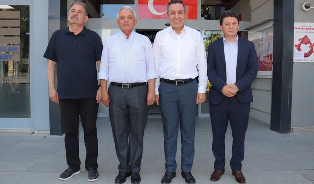 Muhsin Dere, Başkan Veli  Gündüz Şahin’i misafir etti