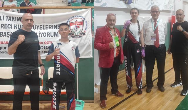 “Savate” sporunda Çorum’un ilk milli sporcuları Aksoy ve Çalışkan