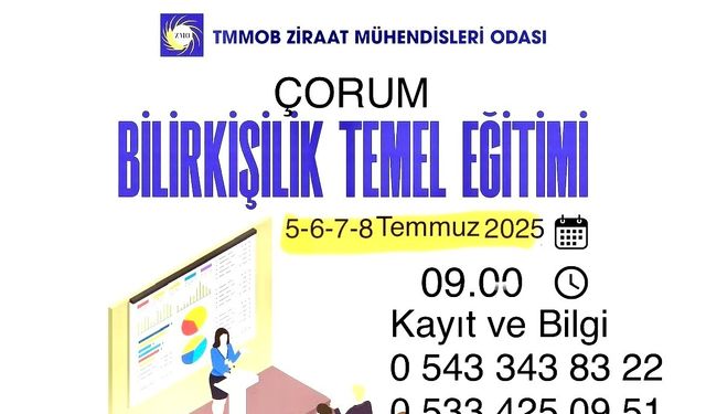 Çorum’da ziraat mühendislerine bilirkişilik eğitimi verilecek