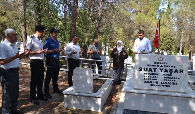 Kargı'da şehitlik  ziyaret edildi