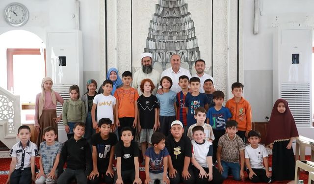 Başkan Arslan’dan Kur’an kursu öğrencilerine ziyaret