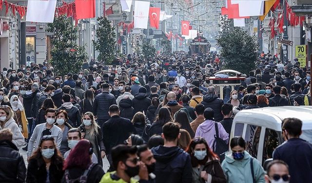 Türkiye, nüfus büyüklüğüne  göre dünyada 18’inci sırada