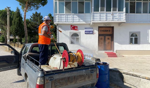 Osmancık’ta haşere ve  keneye karşı ilaçlama