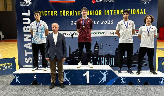 Çorumlu milli badmintoncu Töremiş’ten iki altın madalya