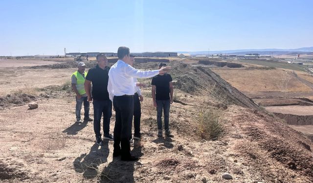 Kaymakam Köksal, OSB  genişleme alanını inceledi