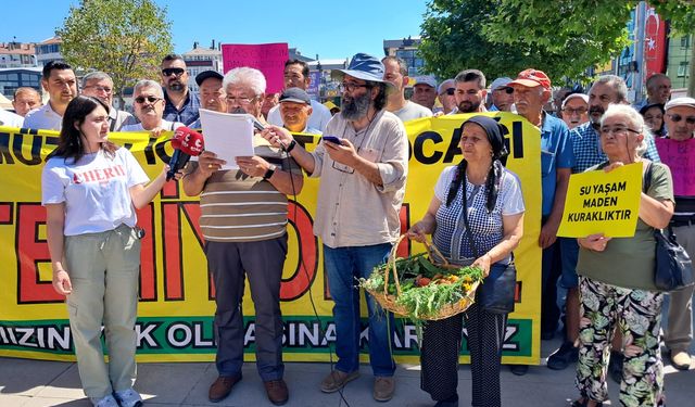Köylüler eylem yaptı: "Sesimizi duyun!"