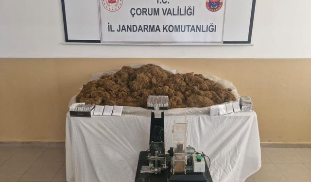 Çorum'da binlerce makaron ele geçirildi