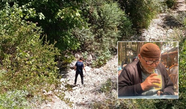 İHH ekibi de kayıp  yaşlı adamı arıyor