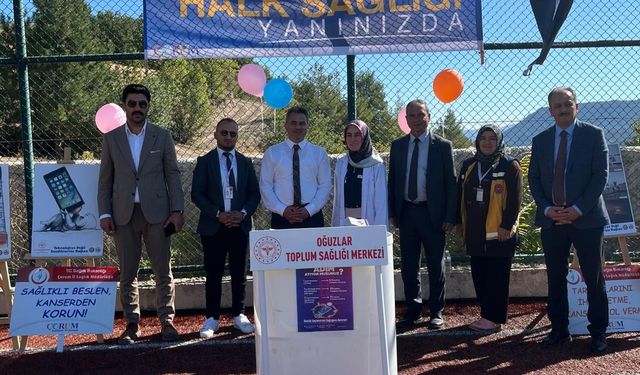 Oğuzlar’da sağlık ve bilinçlendirme standı açıldı