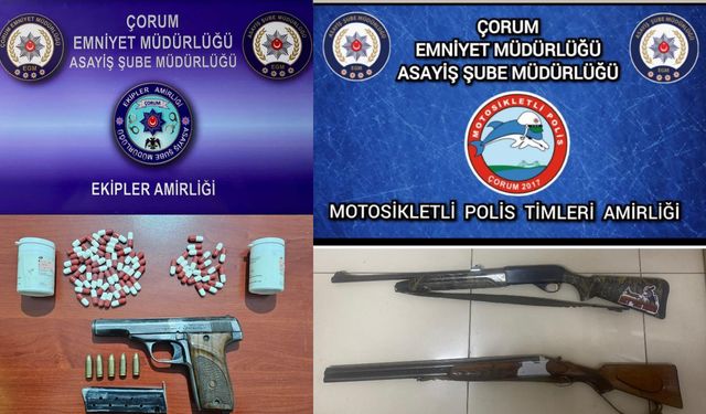Asayiş operasyonlarında  çok sayıda silah ele geçirildi