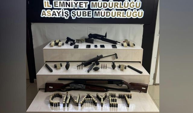 Asayiş operasyonlarında  el bombası ele geçirildi