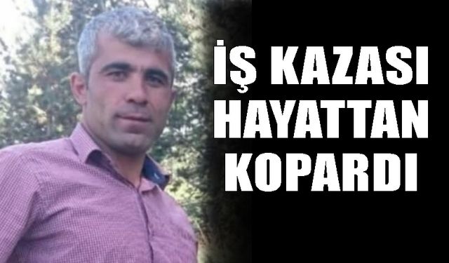 İş kazası hayattan kopardı