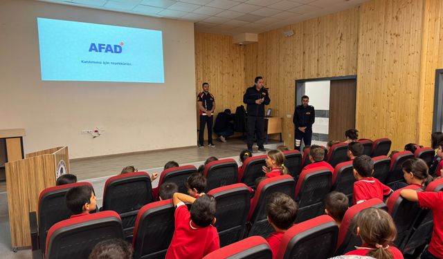 Osmancık'ta öğrencilere afet farkındalık eğitimi verildi