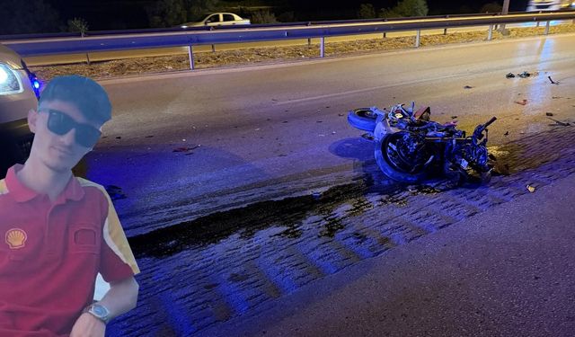 Genç motosiklet sürücüsü kazada can verdi