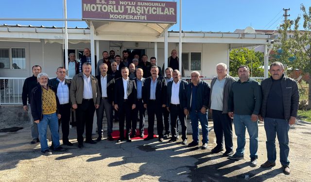 Muhsin Dere’den Taşıyıcılar Kooperatifi’ne kutlama ziyareti