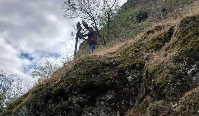 Kandiber Kalesi ve çevresi ışıklandırıldı