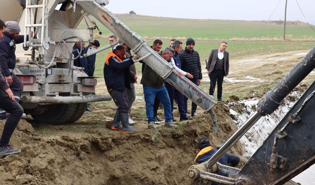 Sungurlu'da ana isale  hattı yenileniyor