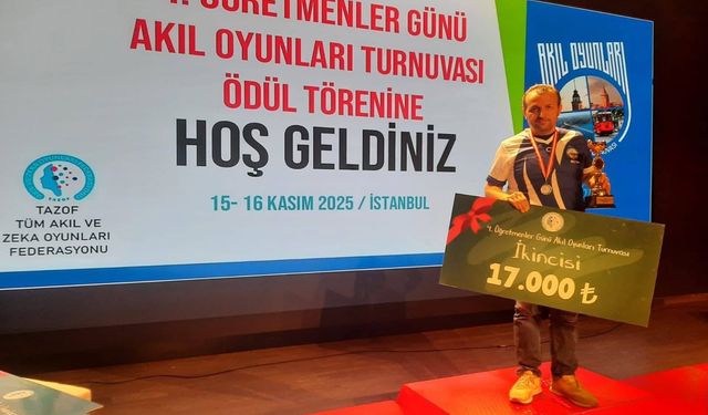 Çorumlu öğretmen  Türkiye ikincisi oldu