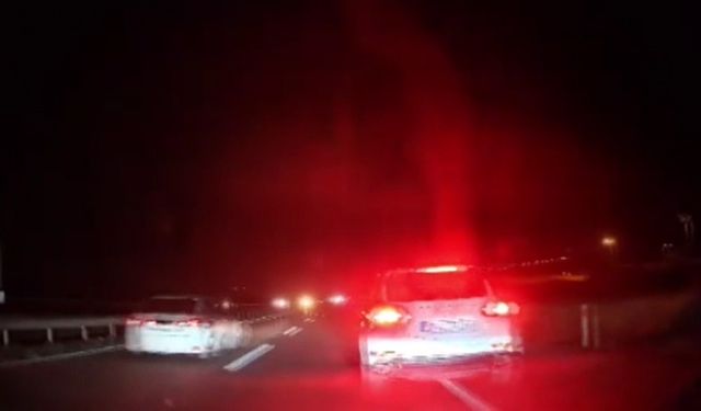 Trafikte bir ailenin önünü kesip kaza yaptırmaya çalışan maganda yakalandı