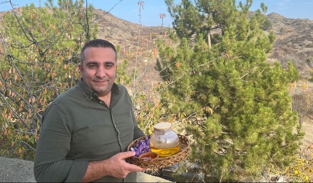 Denemek için ekti, 250 metrekarelik tarlasında dünyanın en pahalı baharatını yetiştirdi