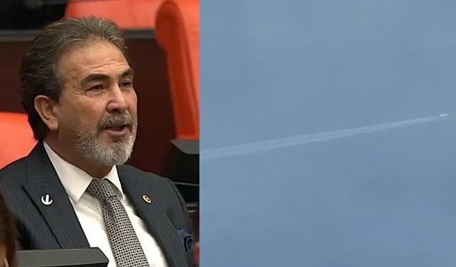 Çorumlu vekil uçakların havada bıraktığı çizgiler hakkında çarpıcı iddialarda bulundu!
