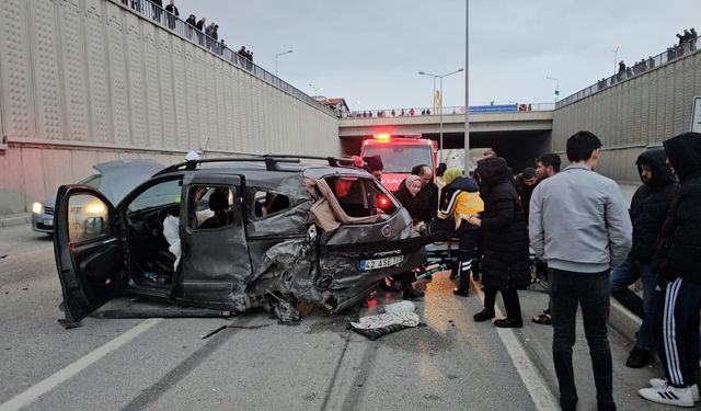 Çorum’da zincirleme kaza:7 yaralı