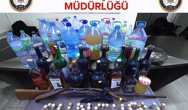 Sahte içki üreten 3 kişi yakalandı