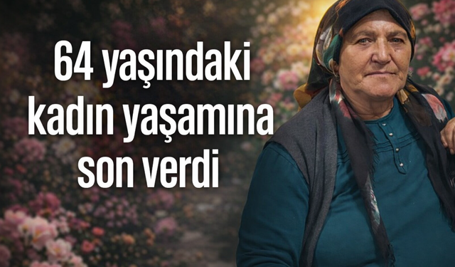Çorum’da 64 yaşındaki kadın yaşamına son verdi