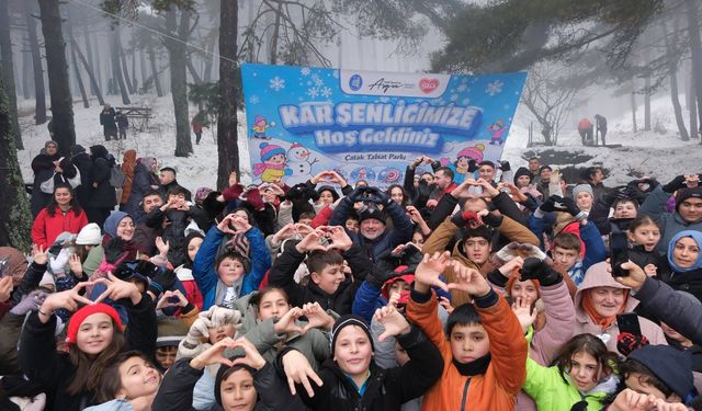 Çorum'da kar festivali vatandaşların akınına uğradı