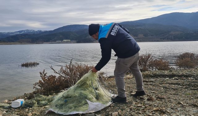 Barajlarda kaçak  avcılığa geçit yok