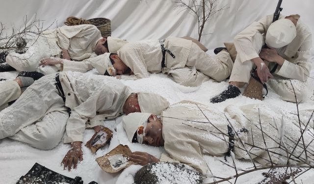 Dodurga'da öğrenciler  Sarıkamış şehitlerini andı