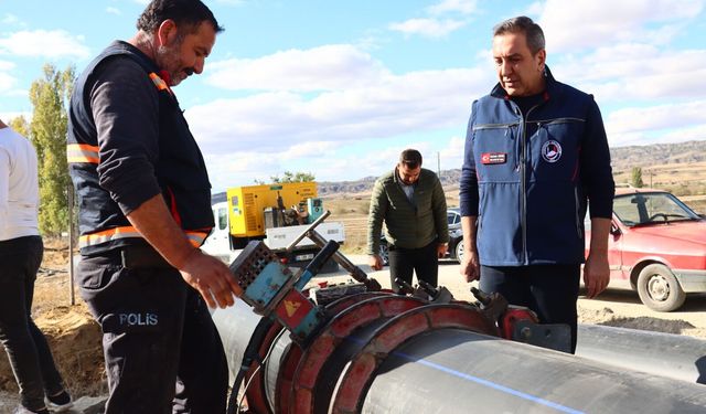 Sungurlu’da altyapı yatırımıyla  yıllık 576 bin metreküp  suyun kaybolması önlendi