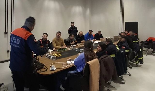 Barut Fabrikası’nda  arama kurtarma eğitimi