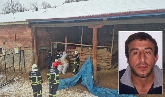 Çorum'da yem kırma makinesi can aldı