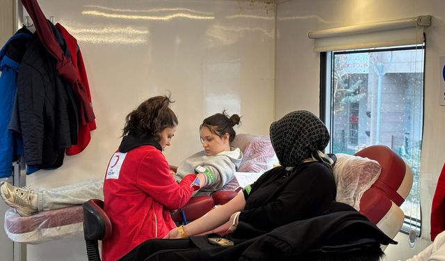 Kızılay 58 ünite kan bağışı topladı