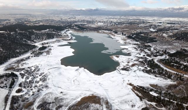 Çorum'dan kar manzaraları