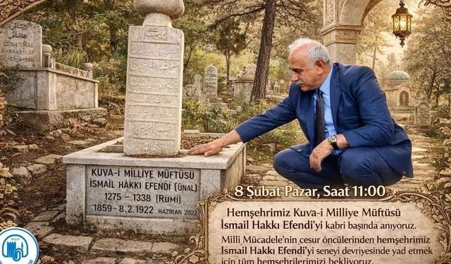 Kuva-yi Milliye Müftüsü İsmail  Hakkı Efendi İskilip’te anılacak
