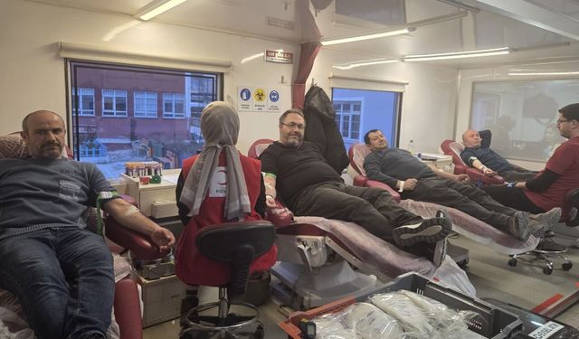 Sungurlu’da Kızılaya  343 ünite kan bağışı