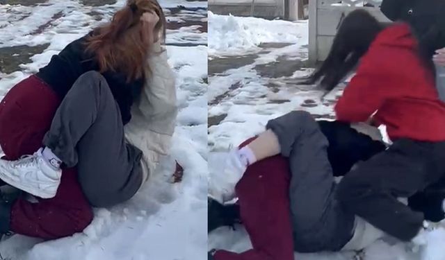 Ortaokul öğrencilerinin  önünü kesip darp ettiler