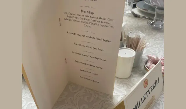 Erdoğan da katıldı! Meclis'in iftar menüsü dikkat çekti: Keşkek yatağında dana antrikot