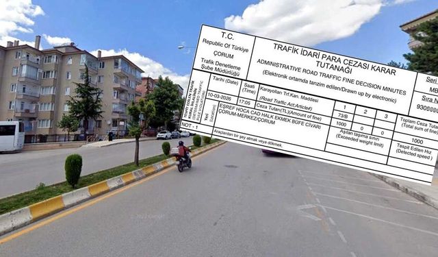 Çorum'da fahri trafik müfettişi ceza yazdı, sürücü isyan etti: "O saatte orada değildim”
